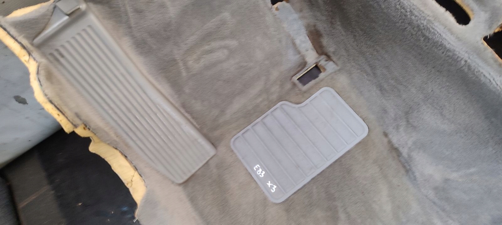 mats floor front grey BMW E83 X3 LIFT 2,0D