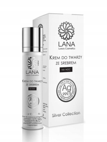 Lana Noční Pleťový Krém Se Stříbrem Natura Medica 50 ml Hydratace Vyživuje
