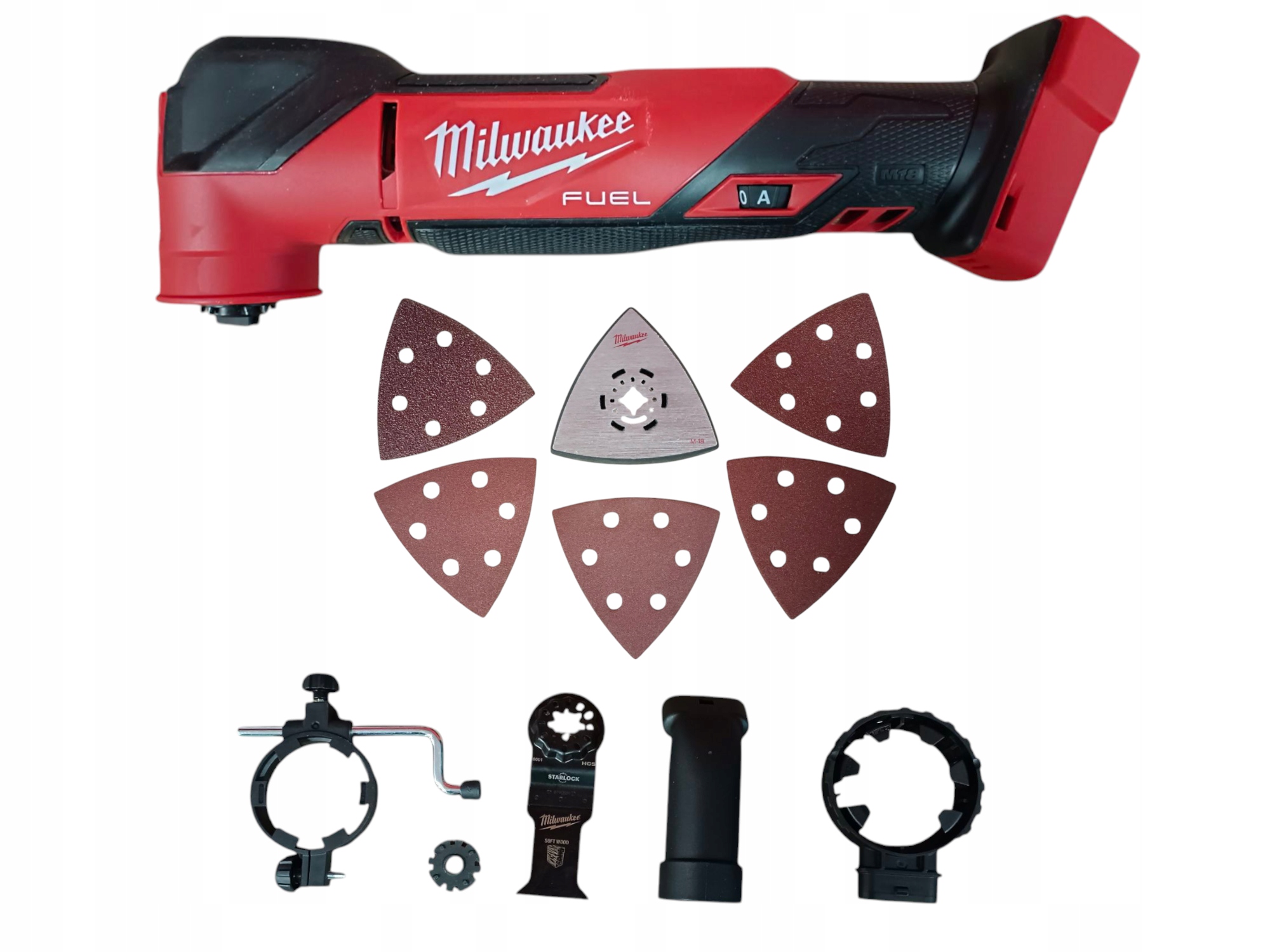 Narzędzie wielofunkcyjne Milwaukee M18 FMT-0, zestaw końcówek