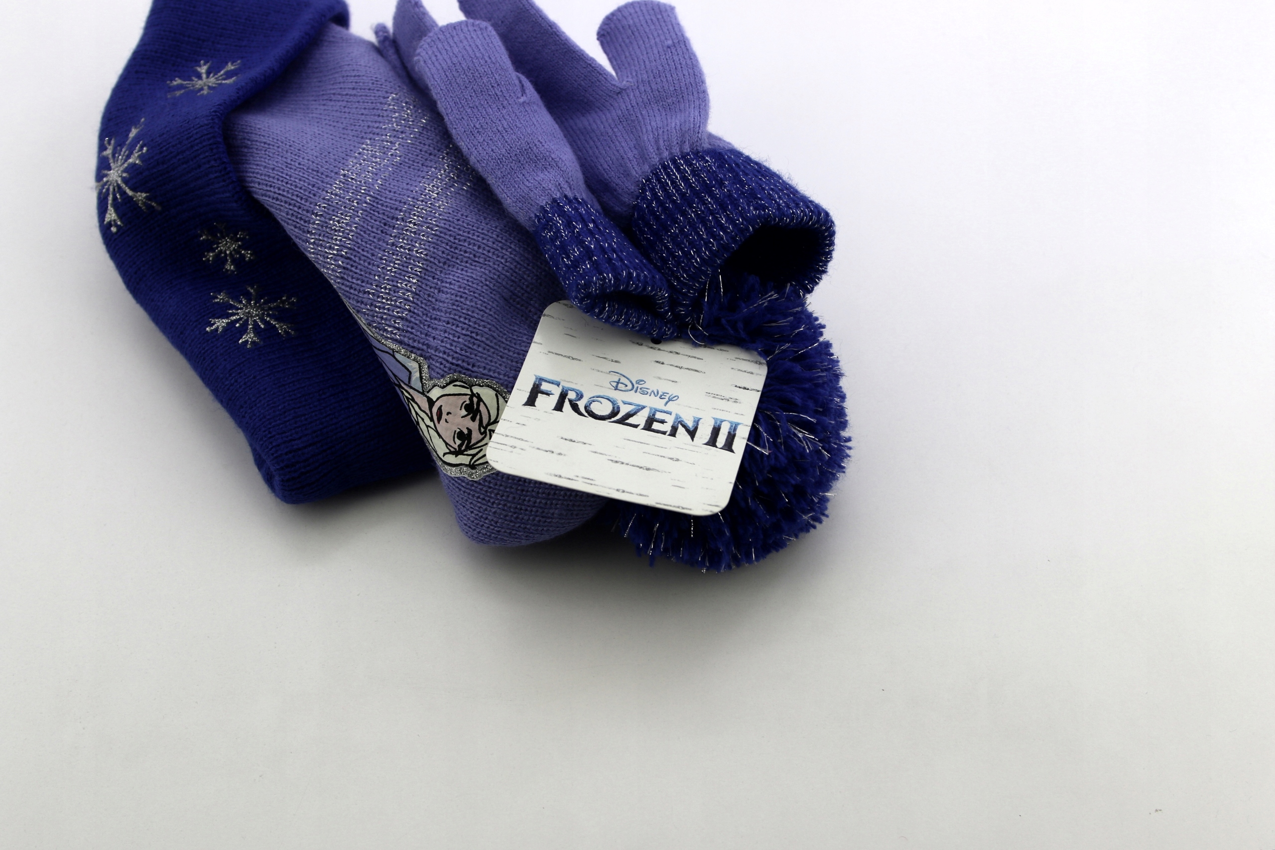 DISNEY Frozen Kraina Lodu Czapka Zimowa Rękawiczki Materiał dominujący akryl