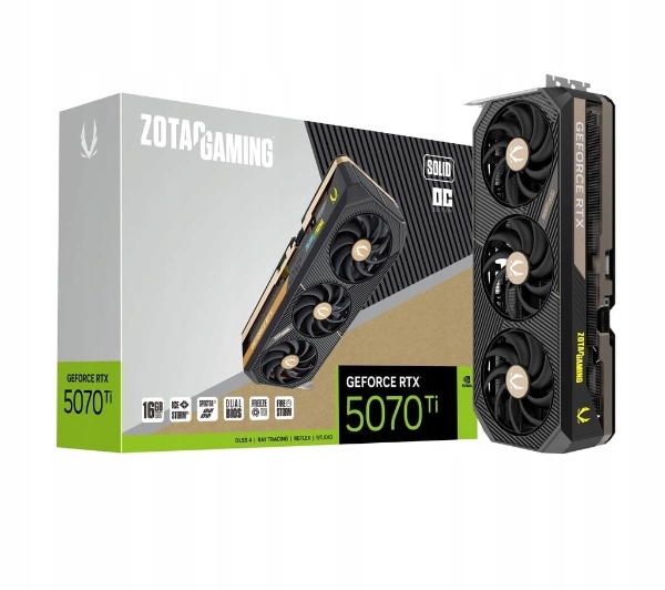 Karta graficzna Zotac Gaming GeForce Rtx 5070 Ti Solid Oc 16GB GDDR7 256bit
