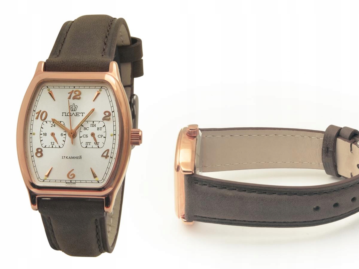 Mechanické Hodinky Poljot 26668 Rose Gold Day Date