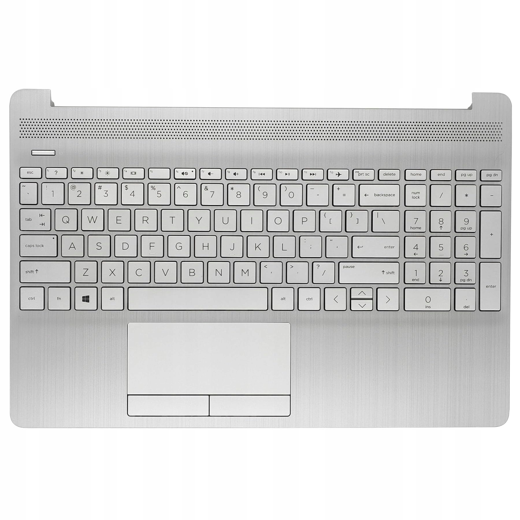 Palmrest s klávesnicí pro Hp 250 255 15-DW 15-GW Stříbrný Touchpad Us