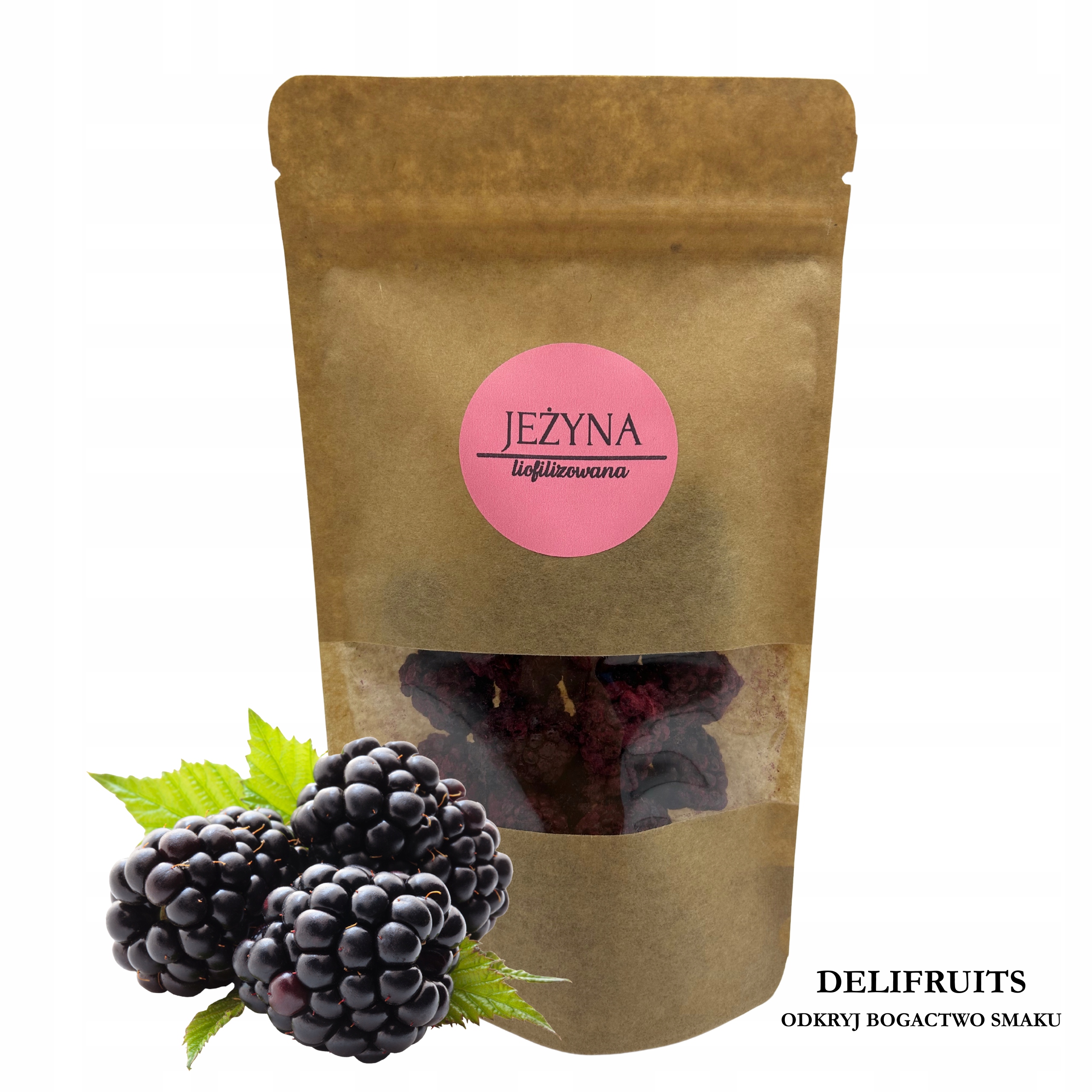 Levně Ostružina Lyofilizovaná Celá 500 G Zdravé Ovoce Lyofilizované Delifruits