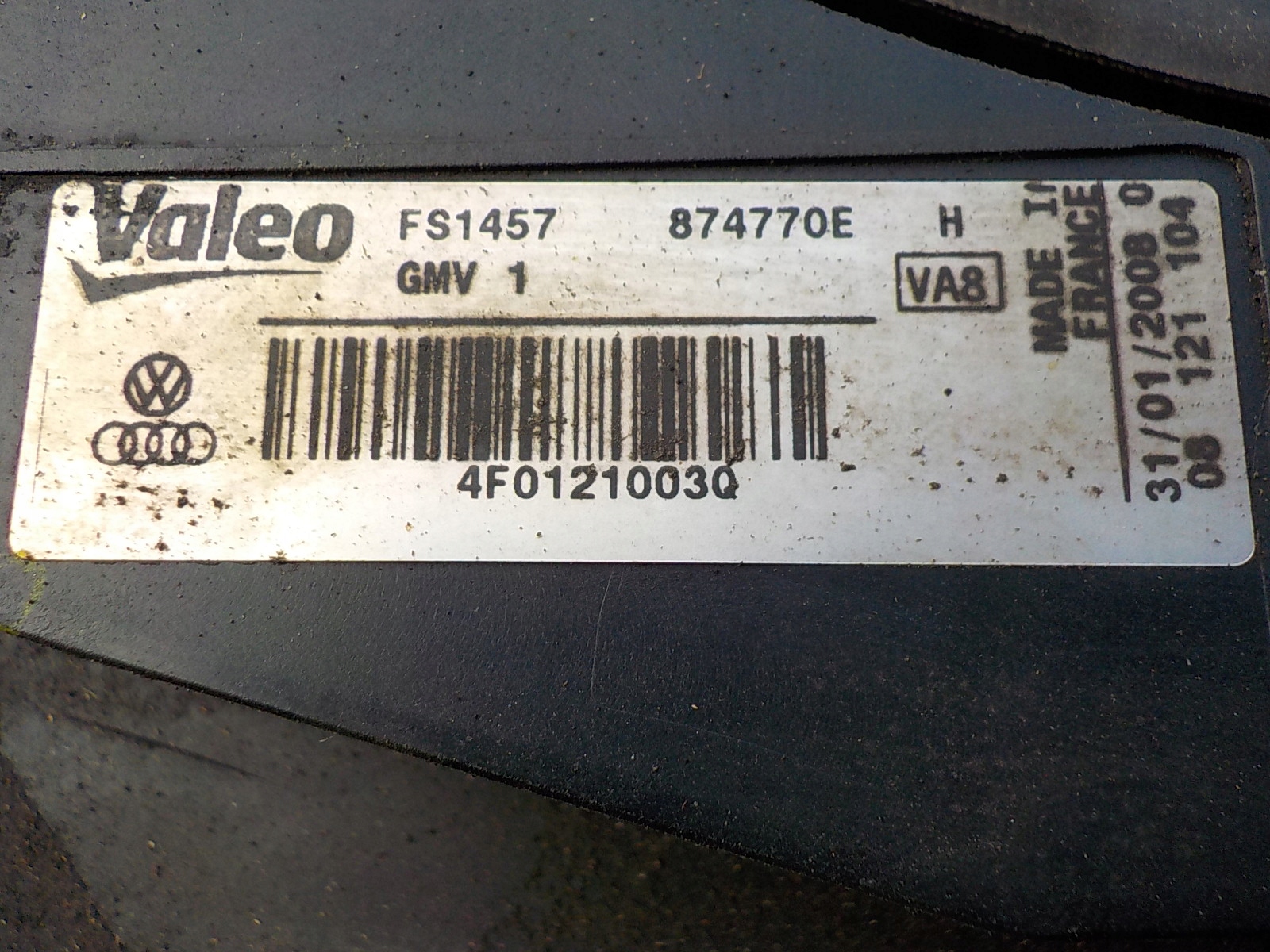 AUDI A6 C6 2.0 TDI ORG fan module radiator 4F0121003Q