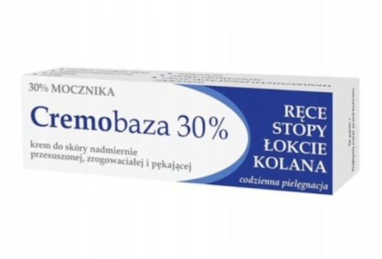 

Cremobaza 30% mocznika Łokcie Kolana Pięty STOPY30