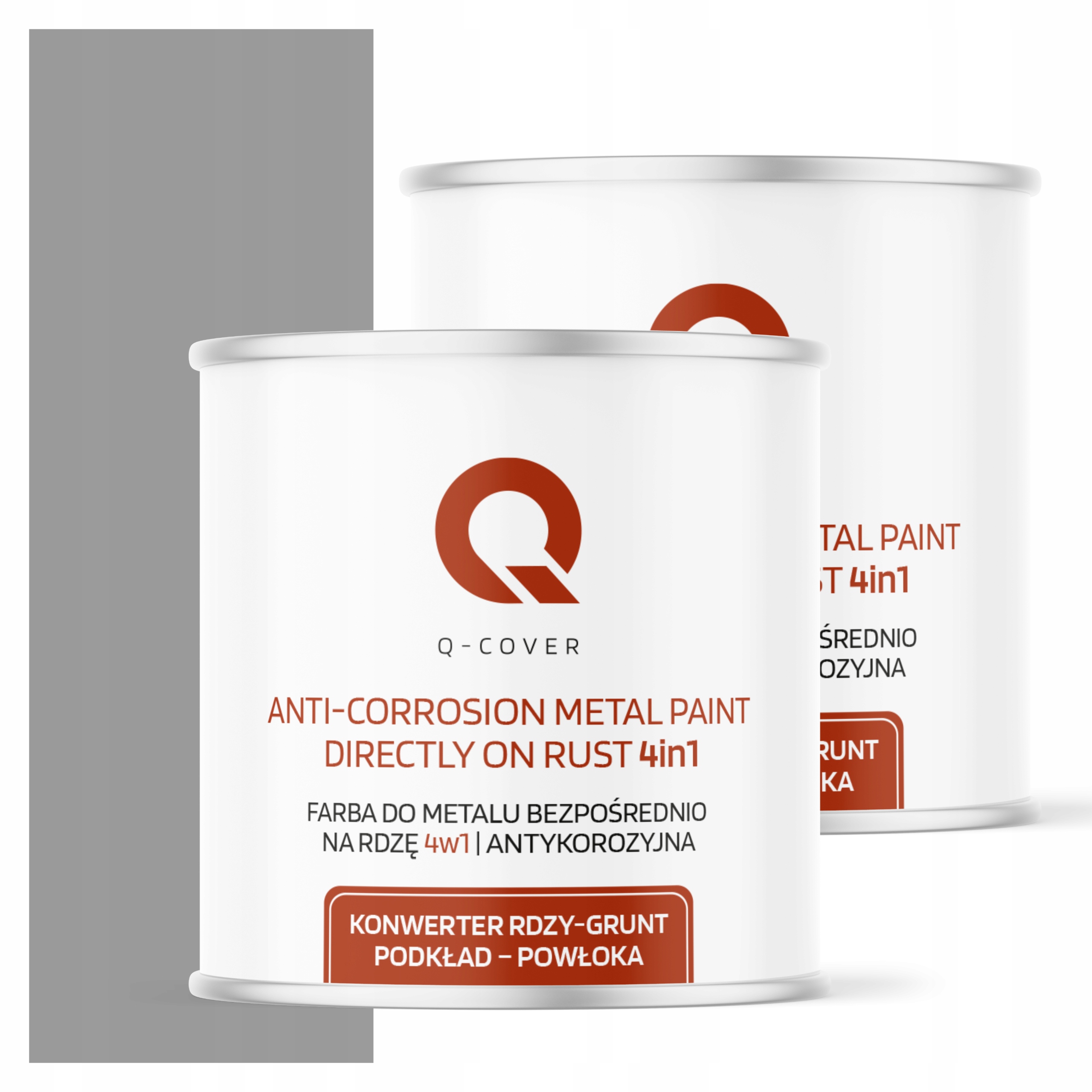 Farba Priamo Na Hrdzu Kov Aluminium Oceľ 2,5L 4v1 Satén Šedá Signálová