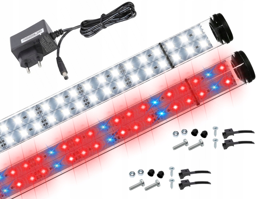 Levně Led zářivka do akvária Bílá Plant 2x140 cm dvojitá řada diod