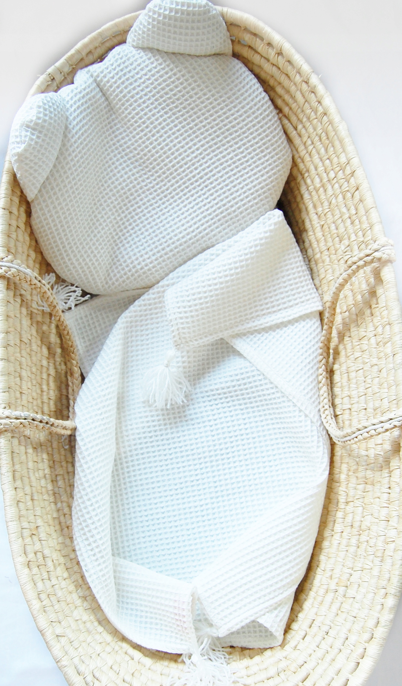 komplet do wózka MIŚ wafelek kocyk poduszka 50x70 Marka Mia Mia