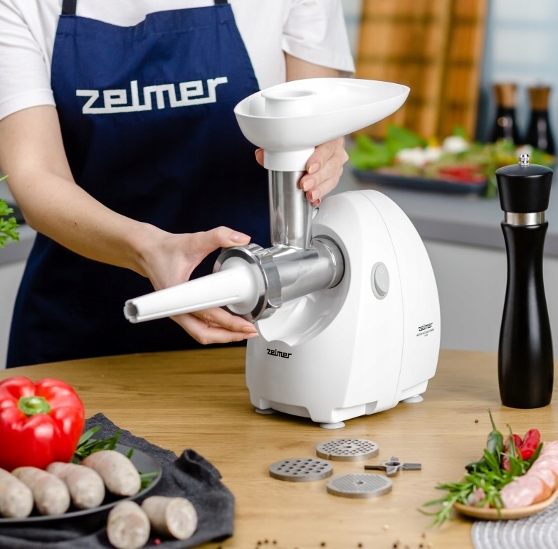 MOCNA MASZYNKA DO MIELENIA MIĘSA ZELMER ZMM4080B 1900W 3 SITKA Głębokość produktu 16 cm