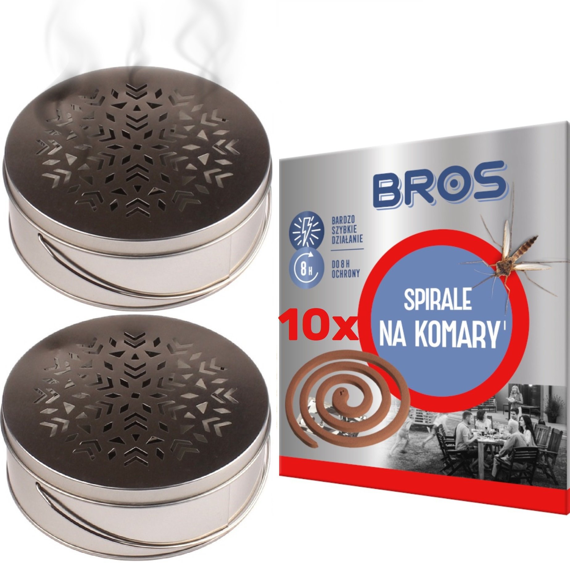 

Bros Spirale Na Komary 10SZT Osłonka 2SZT