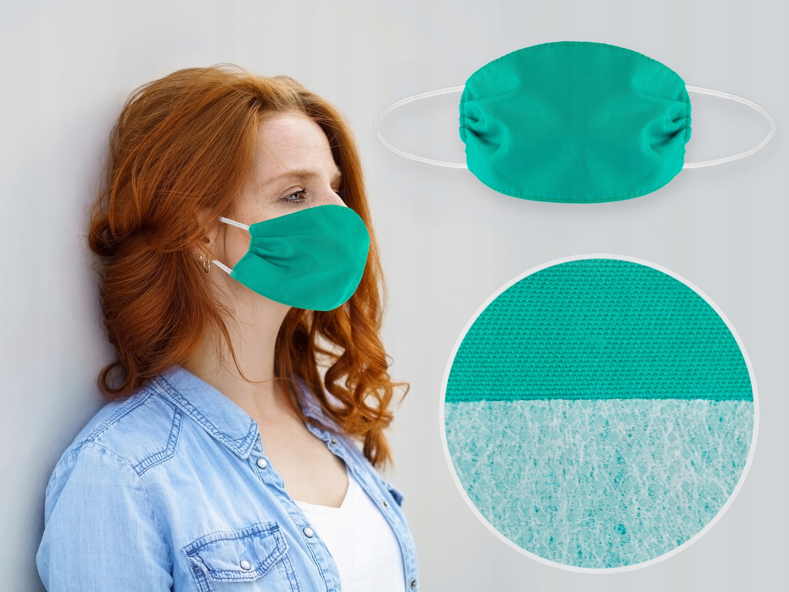 MASKA NA TWARZ MASECZKA BAWEŁNIANIA DWUWARSTWOWA Rodzaj inna