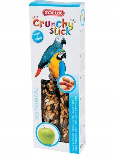 Levně 9 x Zolux Crunchy Stick papoušek arašíd jablko 115 g