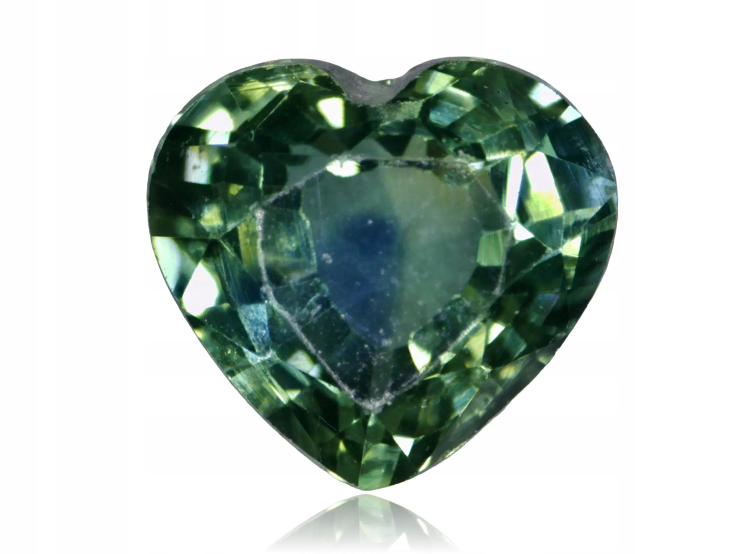 Safír 0.67ct Zelené srdce eCertifikát Wbd