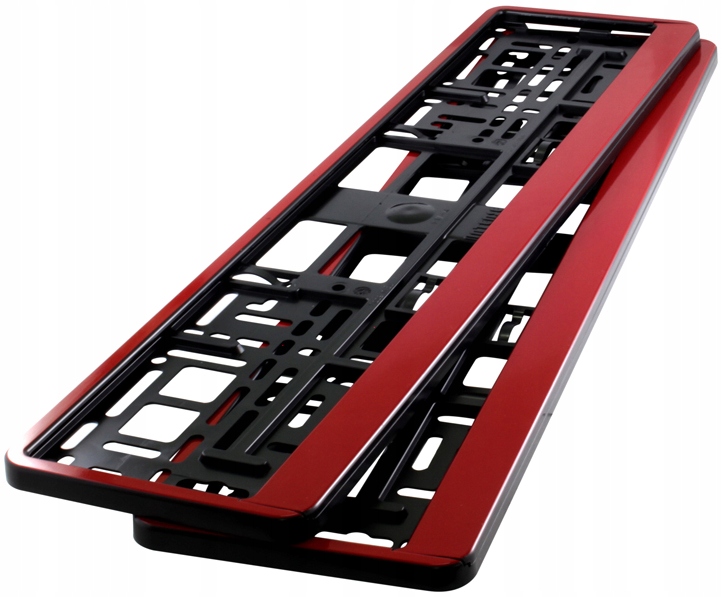 Ramki do tablic rejestracyjnych Czerwone 2 sztuki