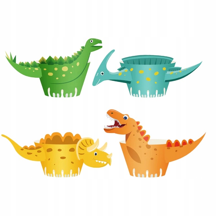 

Papilotki Owijki Nakładki Na Muffinki Dinozaury