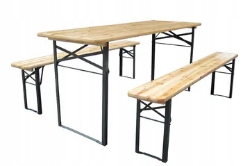 Sada záhradného nábytku lavička stolík 3 ks do altánkov