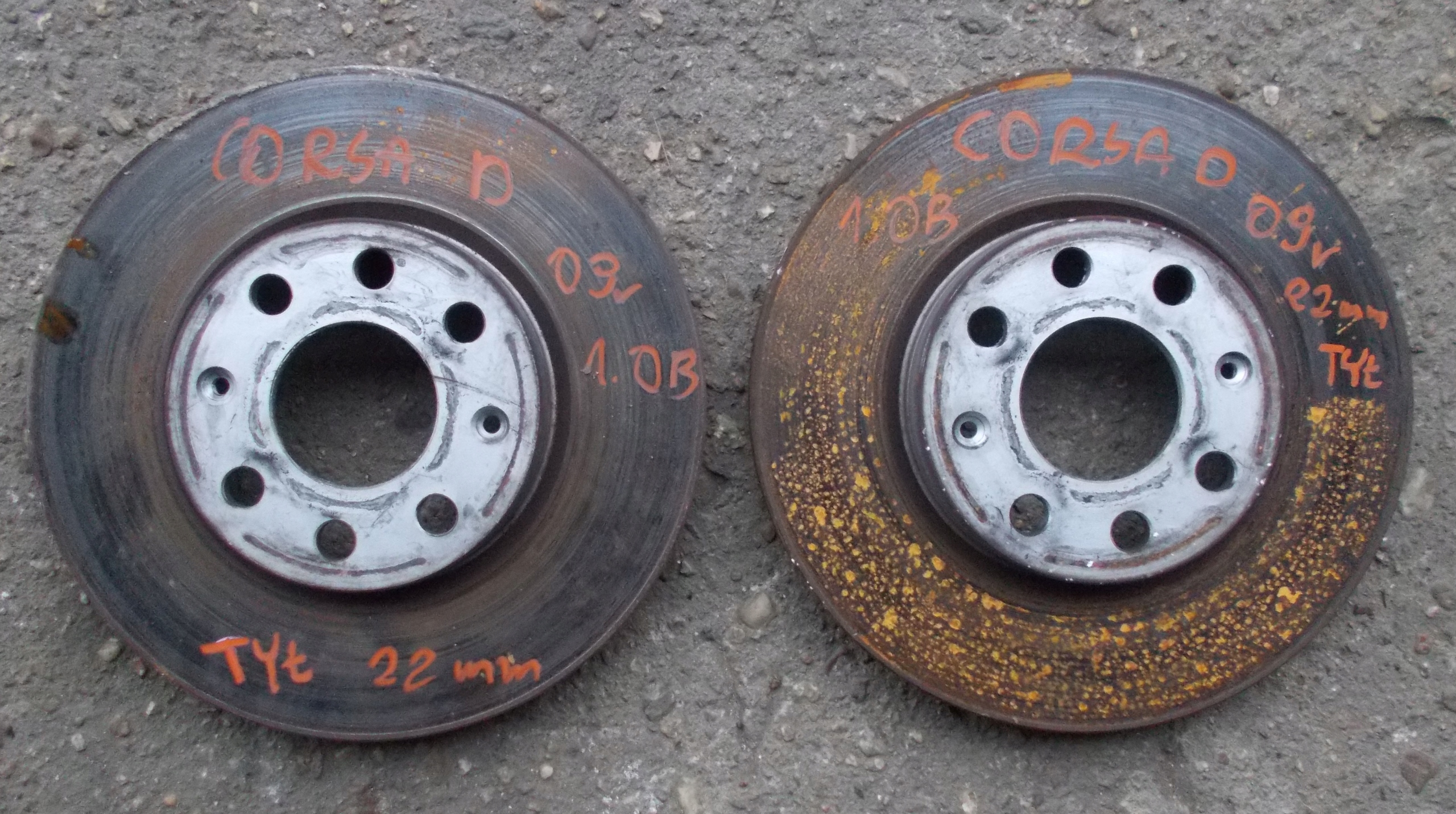 OPEL CORSA D 1.0 B 09R discs brake rear part KPL