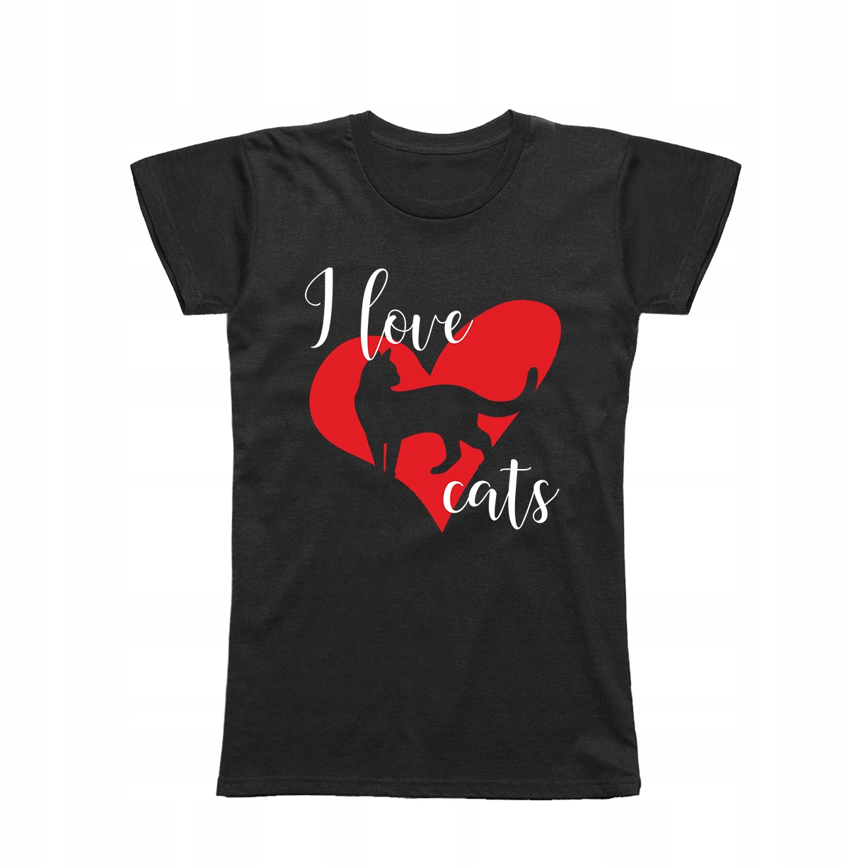 

S - Koszulka T-shirt Kocham Koty Kot Z Kotem Cats