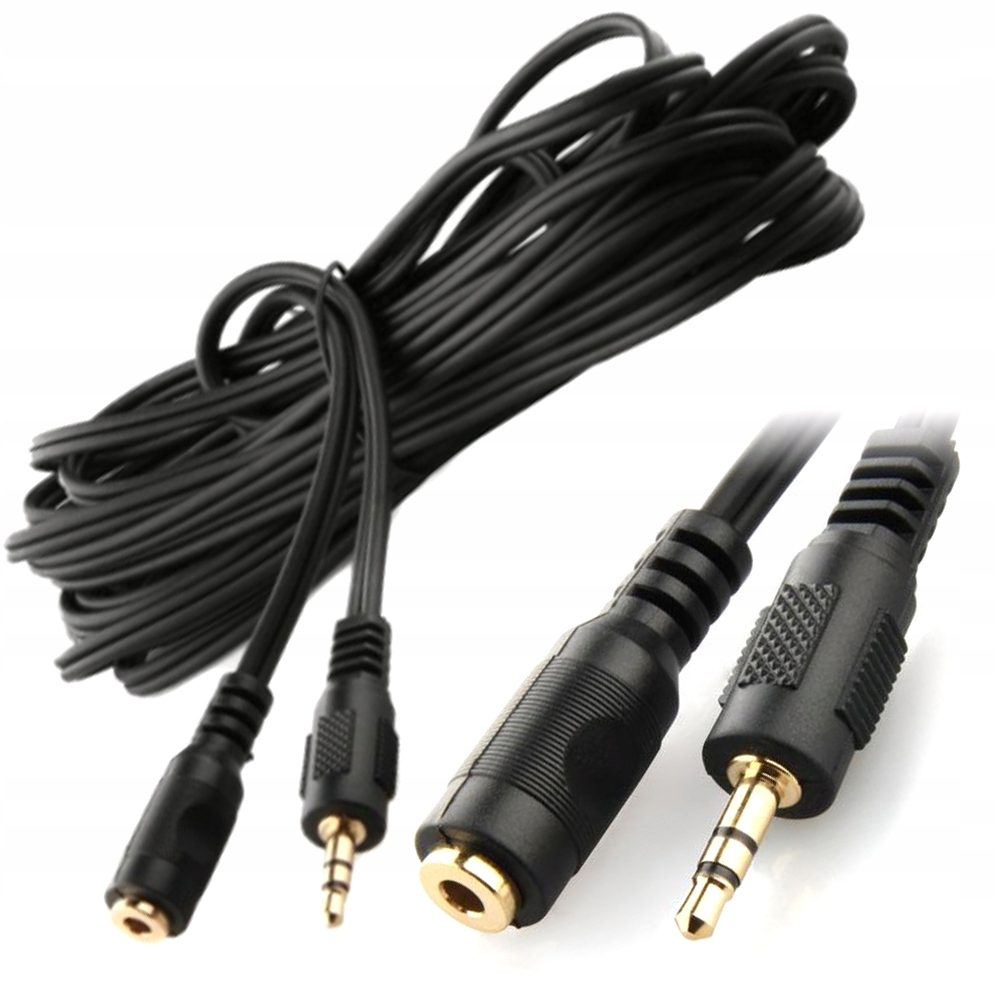 

Kabel przedłużacz stereo miniJack 3.5mm 5m Gembird