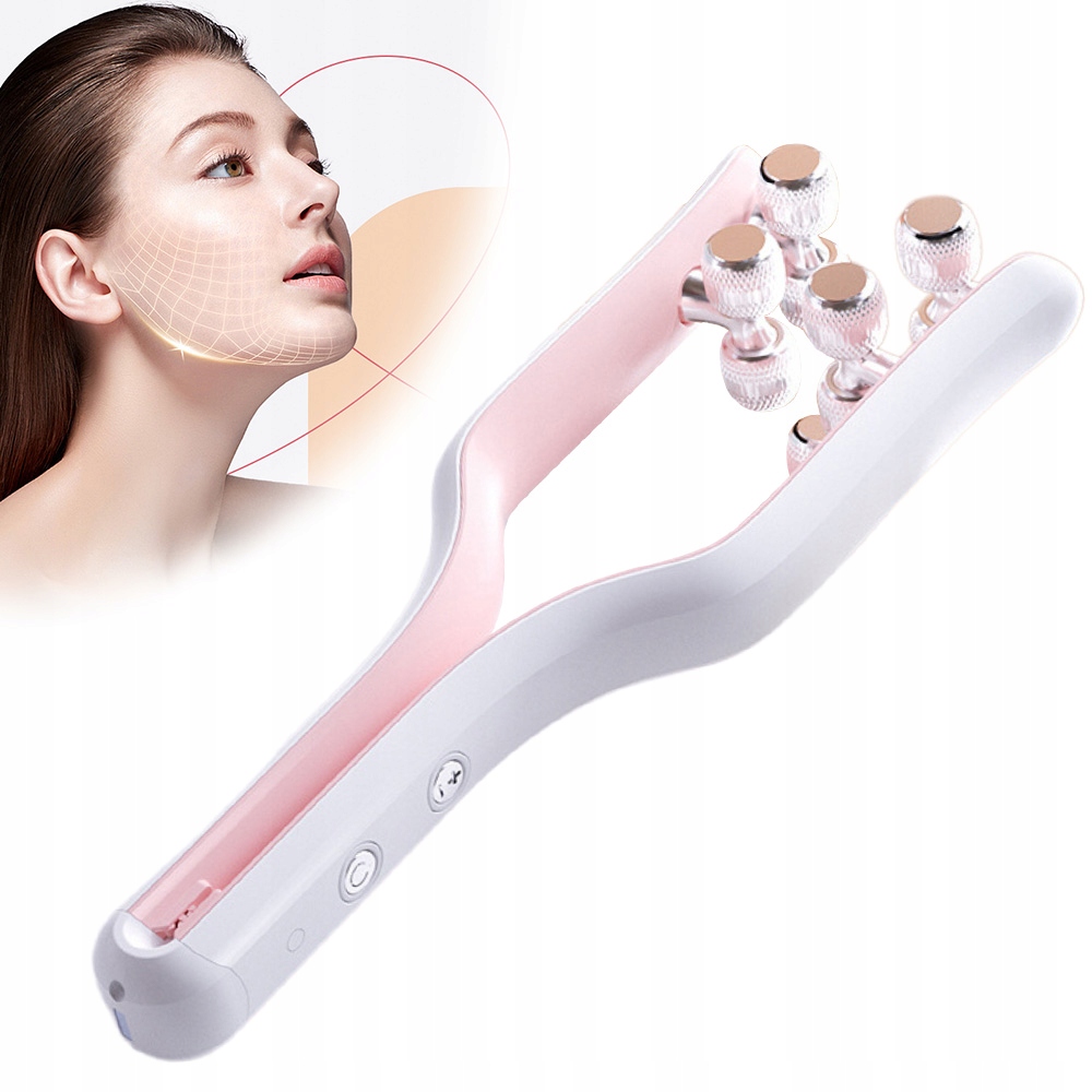 Masážní Přístroj Na Obličej Ems Lifting Y-shape Roller Liftingový Anti-aging