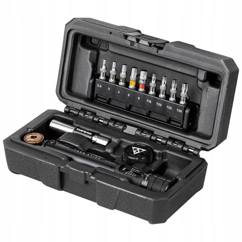 Topeak Klíč Torq Stick Pro momentový 2-10 Nm sada včetně bitů