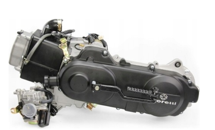 Silnik 80 do skutera 4T Barton Romet Junak Zipp Benzer dwa amortyzatory Producent Moretti