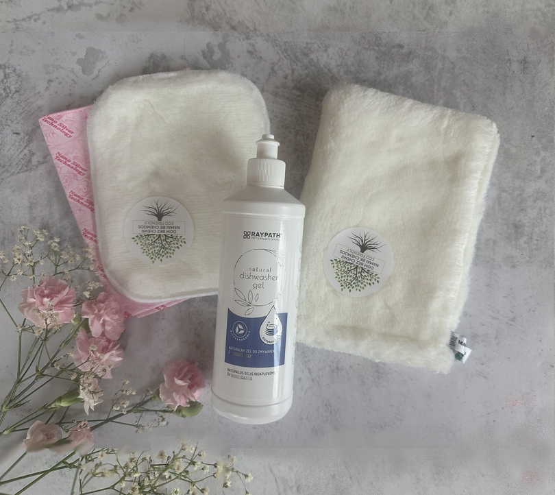 Levně Kuchyňská sada Raypath Rukavice Bílá M Mini Čistič Sunbeam Gel 500