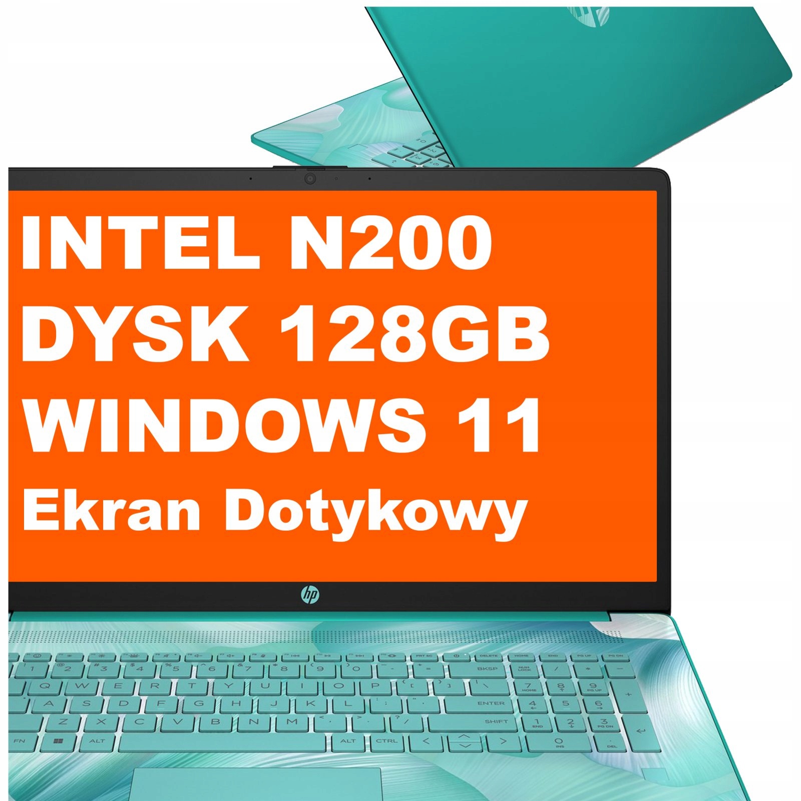 Laptop Hp 17-cn N200 4GB 128GB Ufs Intel Uhd Hd+ Dotyk Win 11 Niebieski