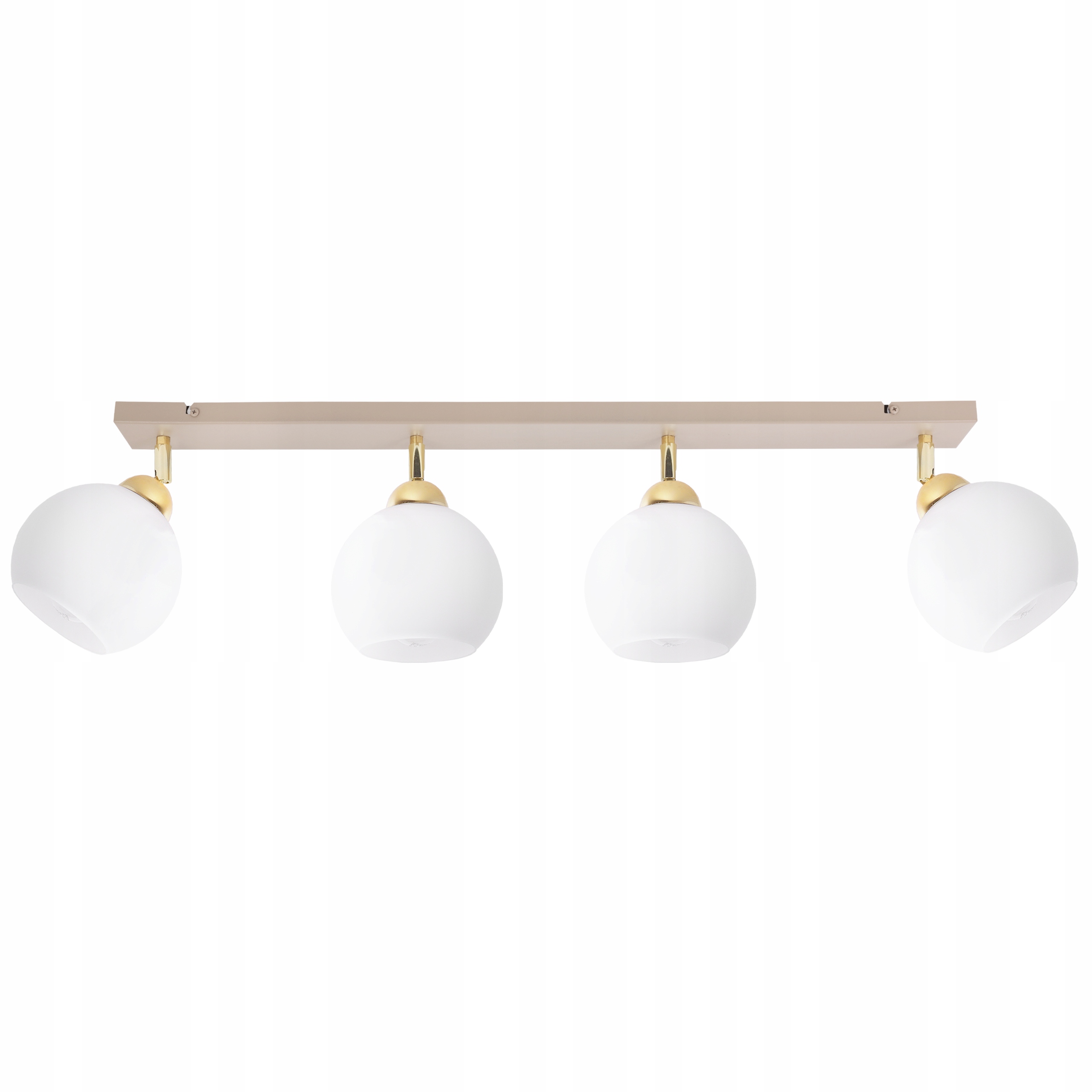 Stropná Lampa Kašmírová Lišta Béžová, Sklenené Gule Do Obývacej Izby, Kuchyne, Haly