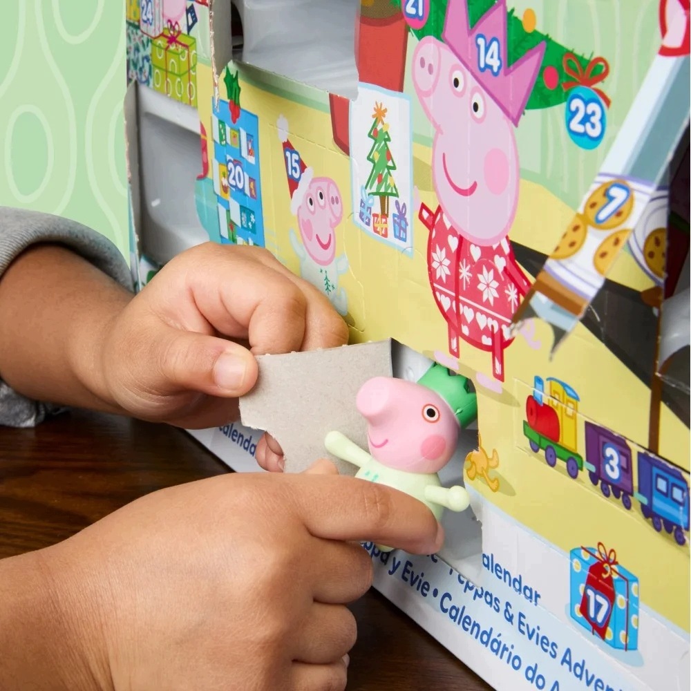 Адвент-календарь Peppa Pig Hasbro G3127, фигурки, наклейки и аксессуары, от 3 лет — фото 4