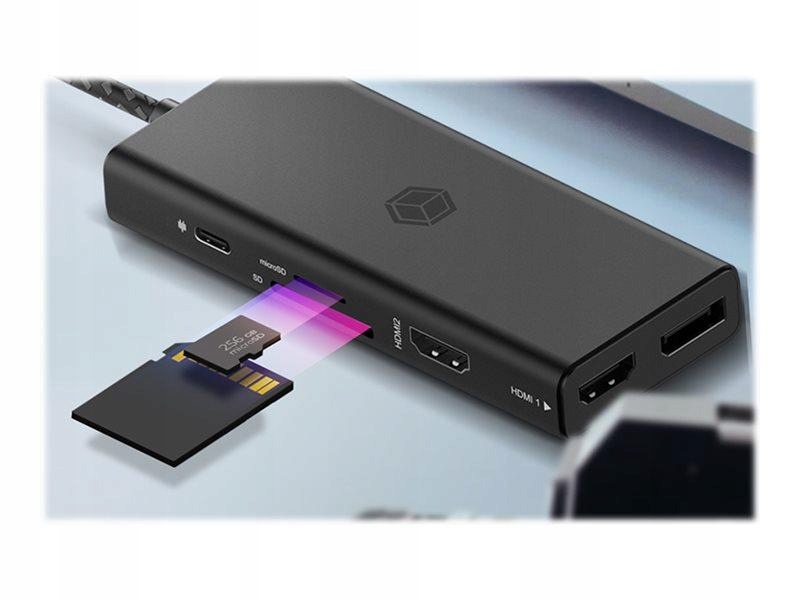 Icy Box IB-DK4011-CPD Stacja dokująca Usb Type-C 7w1