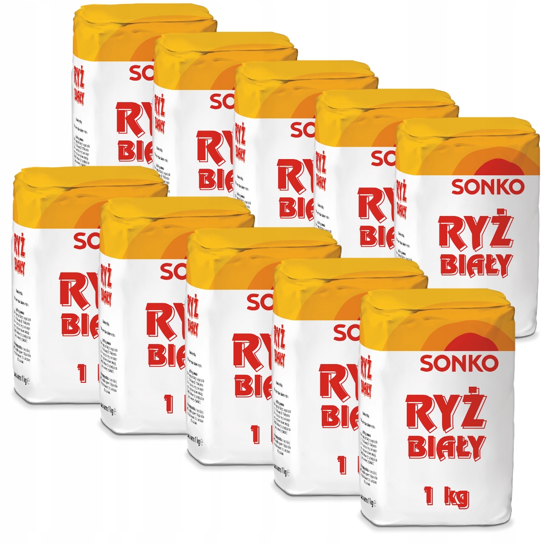 Sonko Ryż biały 1 kg x 10 sztuk