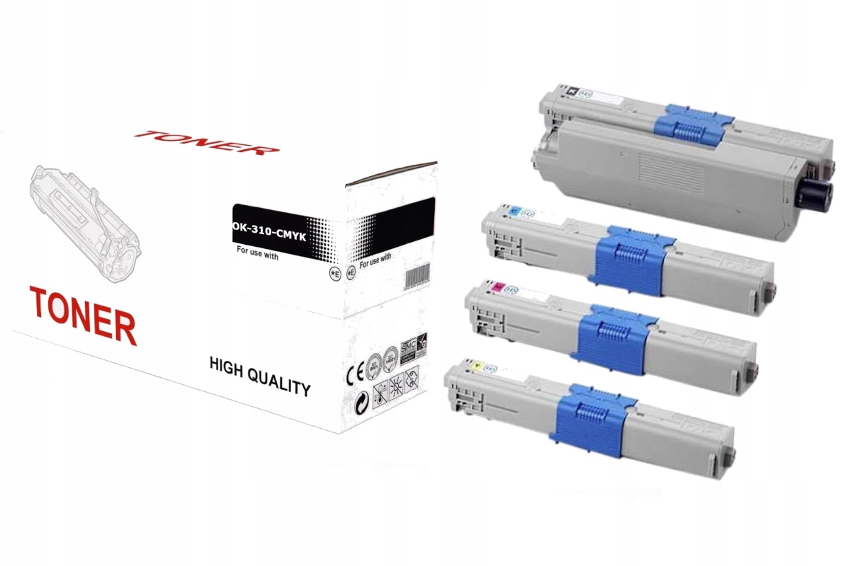 4X Toner OKI C310 C330 C331 MC352 MC361 MC362 CMYK
