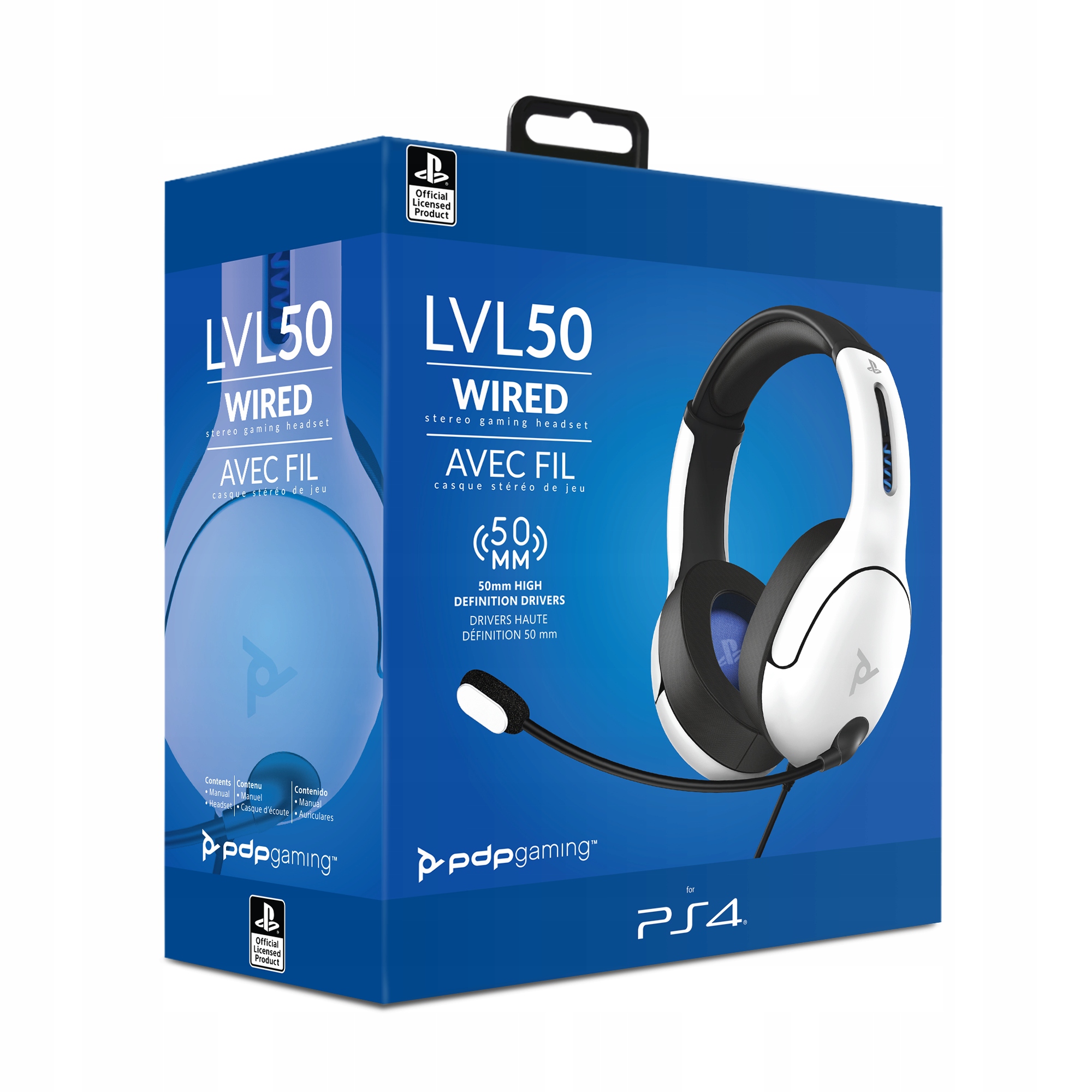 PDP PS5 / PS4 проводные Наушники LVL50 - белый