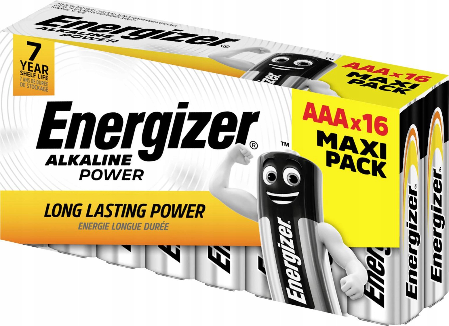 16x Bateria ENERGIZER Alkaline Power LR03 AAA R3 E92 1,5V