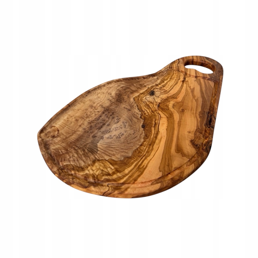 Doska s drážkou a rukoväťou z dreva DSWRO50 na krájanie a servírovanie