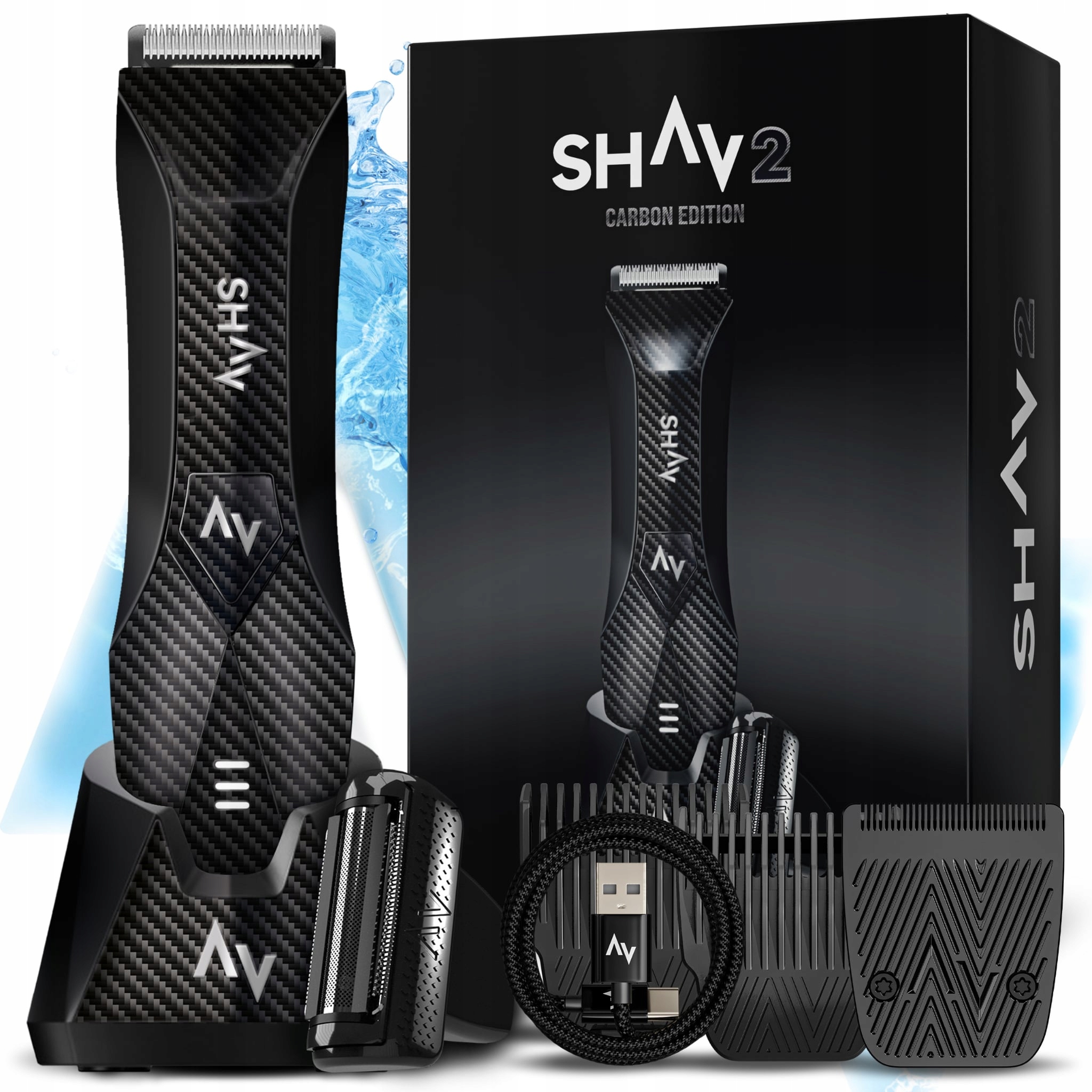Shav 2 Zastrihávač holenia vlasov fúzov Intimných Miest
