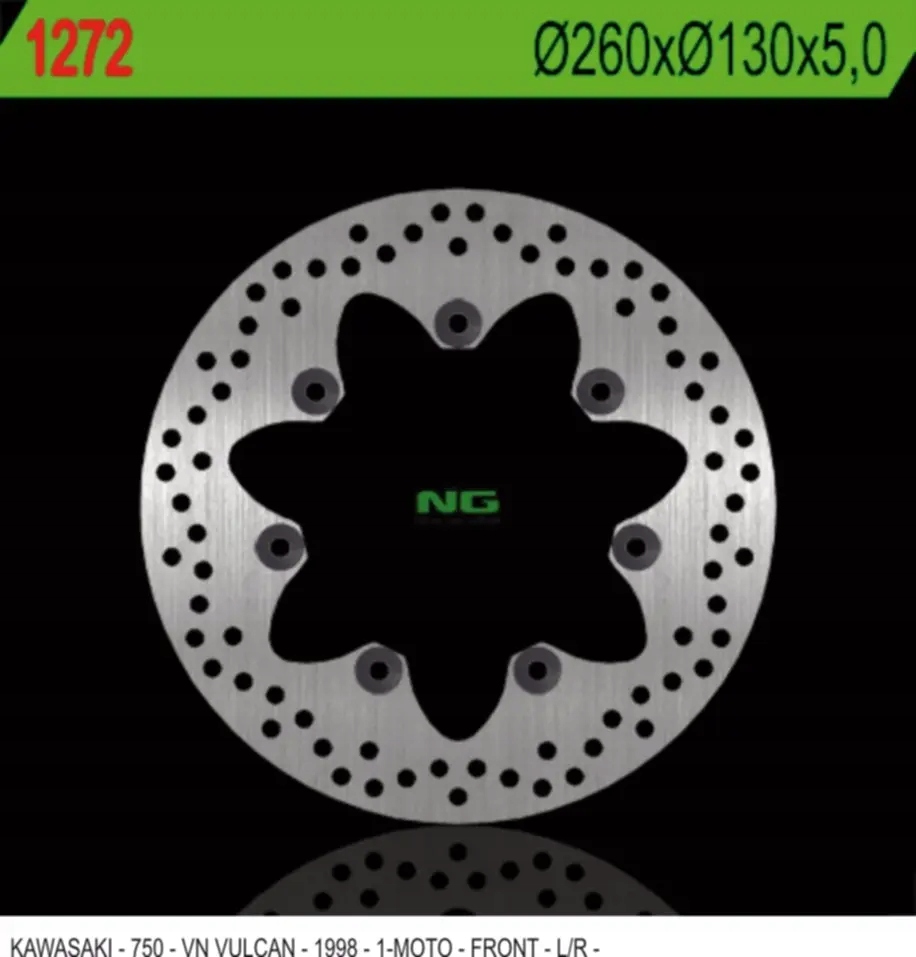 Predný brzdový kotúč NG1272 (260X130X5) (7x10,5 mm)