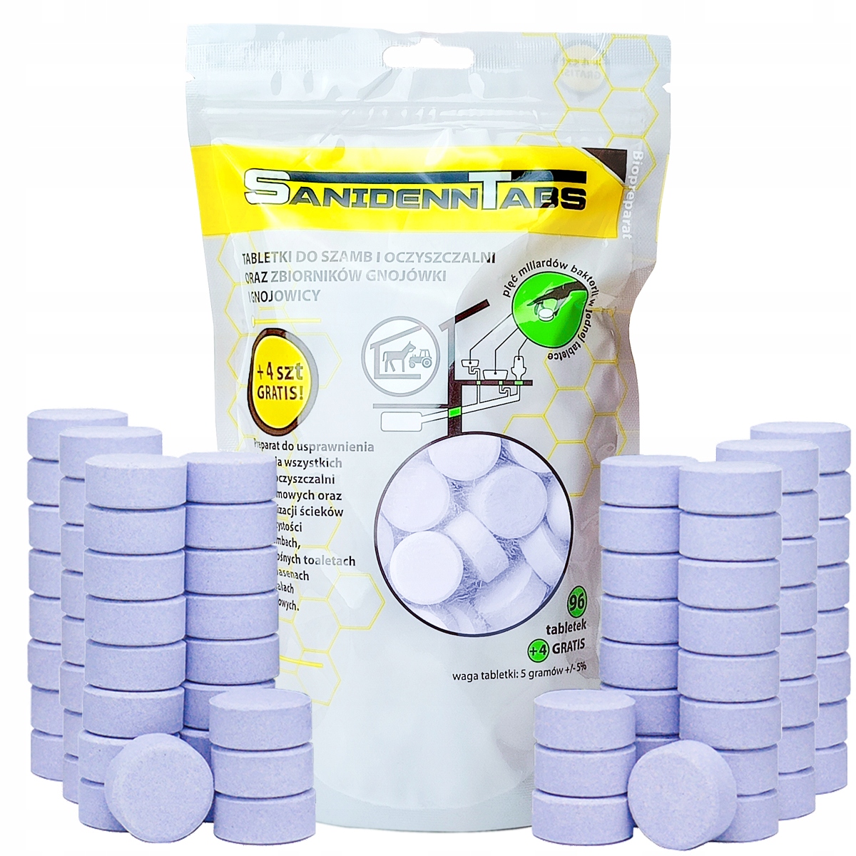 БАКТЕРИИ СЕПТИЧЕСКИЕ ТАБЛЕТКИ SANIDENN 100 ТАБЛЕТОК 2 ГОДА БАКТЕРИИ СЕПТИЧЕСКИЕ ТАБЛЕТКИ