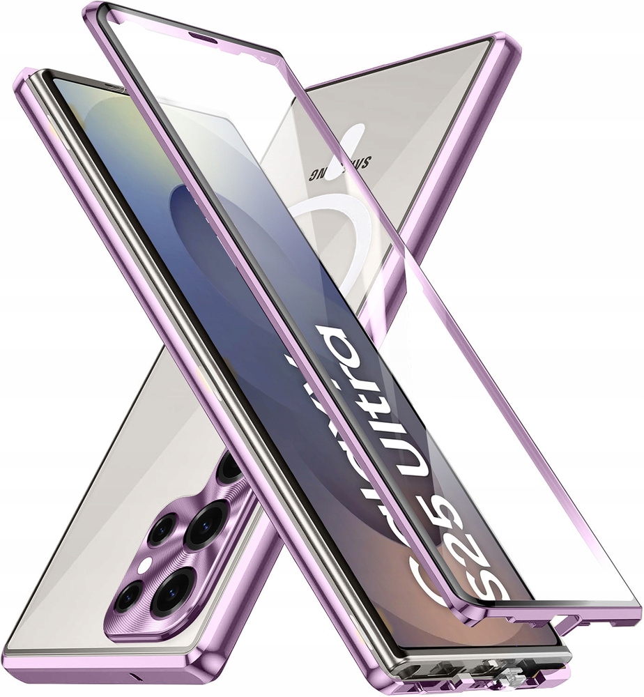 Magnetické Pouzdro Dual Glass pro Samsung Galaxy S25 Ultra, pouzdro pro Magsafe