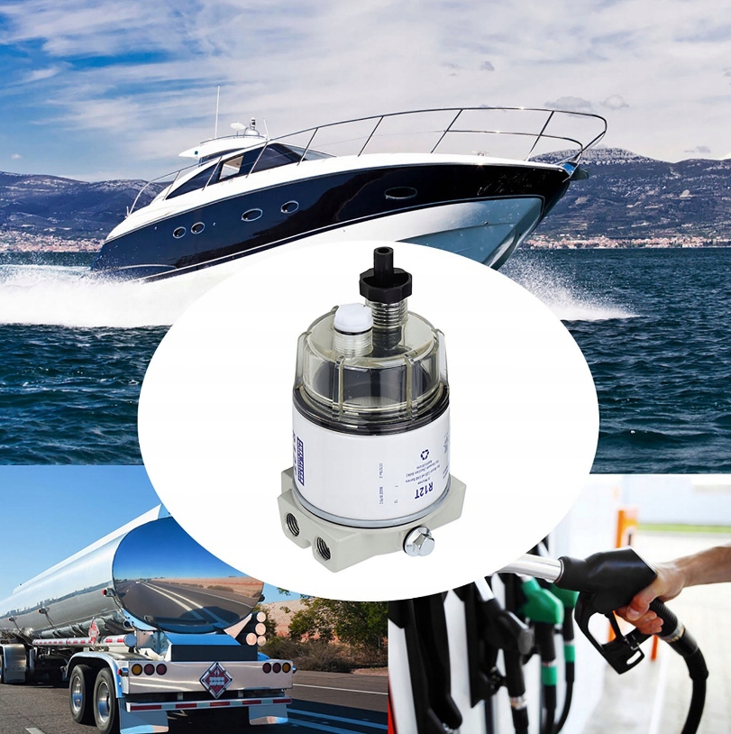 Filtr paliwa z separatorem wody i odstojnikiem Marka inny