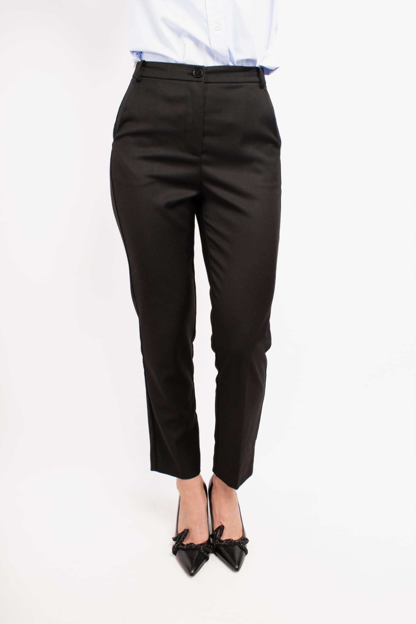 Dámské kalhoty Patrizia Pepe 8P0614 A106 černé Pants: 38