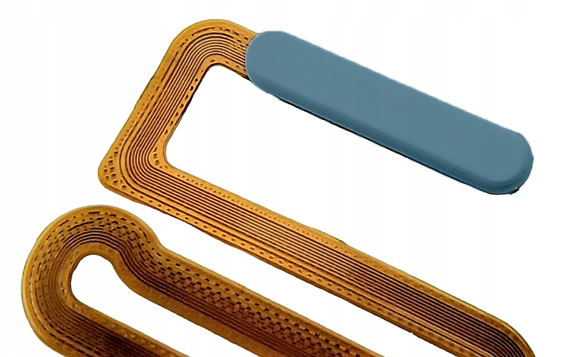 TAŚMA PRZYCISK POWER CZYTNIK LINII PAPILARNYCH DO SAMSUNG M12 NIEBIESKI Pasuje do marki Samsung