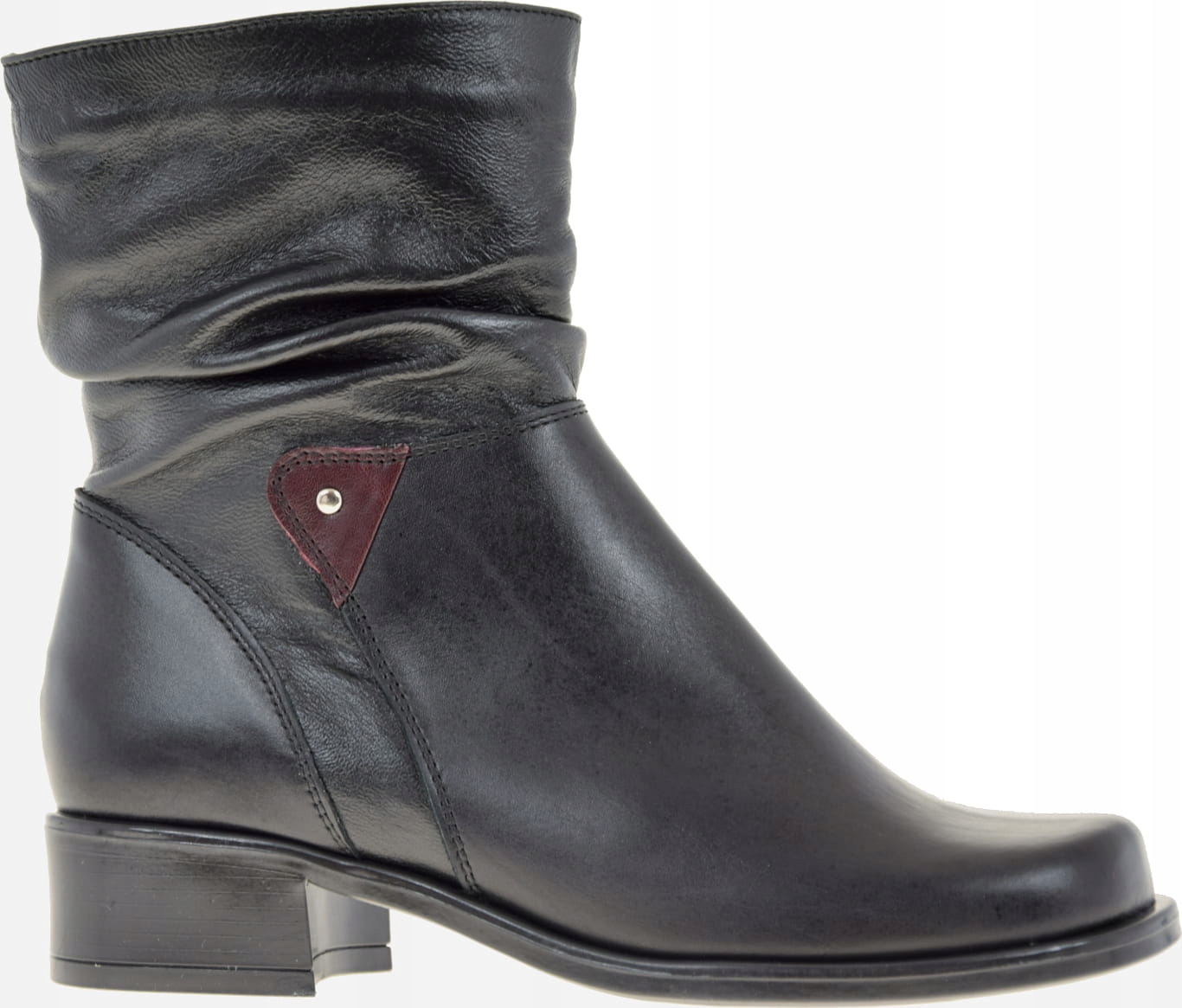 Botki Damskie Buty Zimowe Czarne 839 R.37