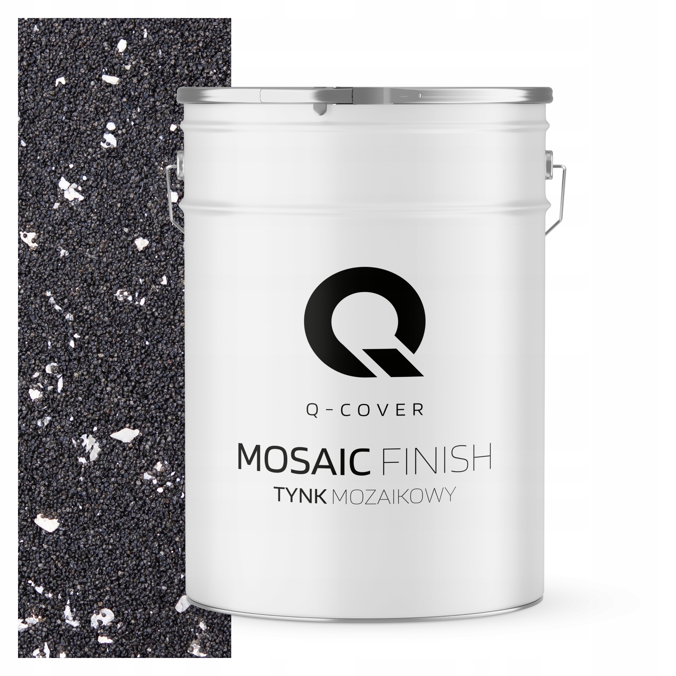 Mozaiková Omítka Mozaika 25 Kg Černá Se Stříbrnou Slídou M52 Ozdobná Prémiová Slída