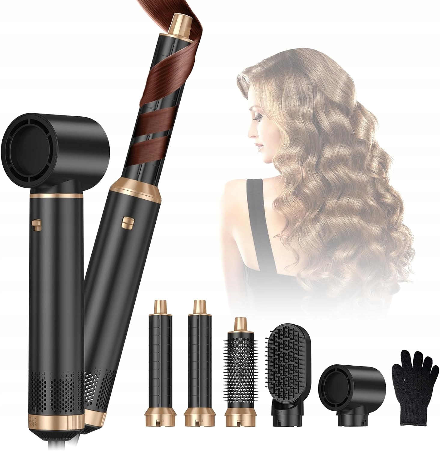 Multifunkční vysoušeč vlasů Kulma 5 v 1 Automatická kulma