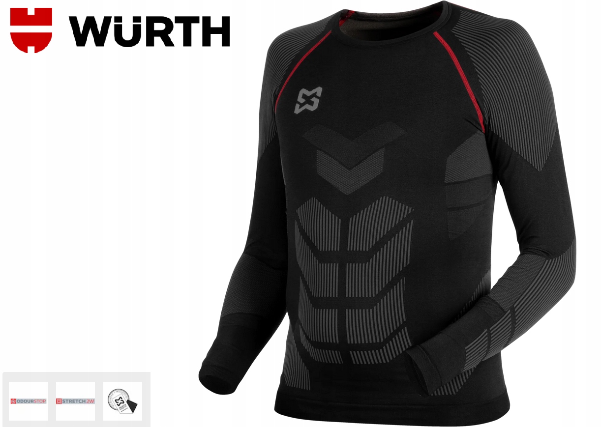 Koszulka Robocza Z Długim Rękawem Wurth Modyf Basic Carbon Stretch R.s/m