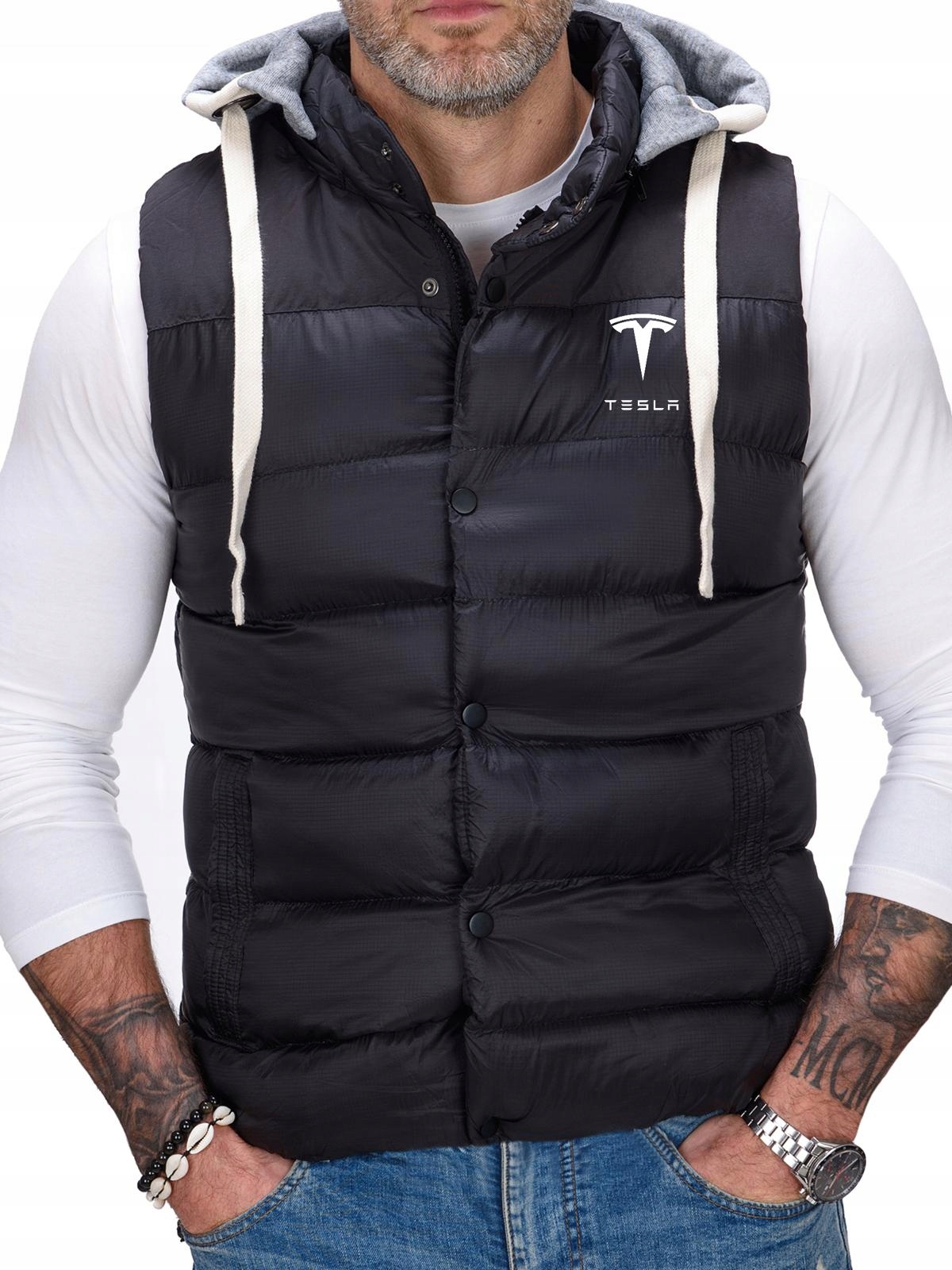 Pánská Vesta S Rukávy Tesla Vest Bunda Bez Rukávů M