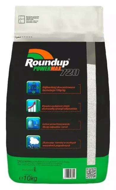 Roundup PowerMax 720 10kg Monsanto herbicyd totalny